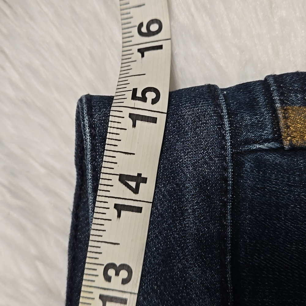 Level 99 Blue Tudexo Striped High-Rise Skinny Jeans Size 30 - Picture 6 of 16